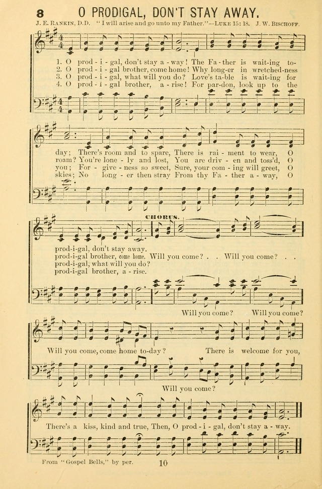 Songs of Refreshing: adapted for use in revival meetings, camp meetings, and the social services of the church. page 10