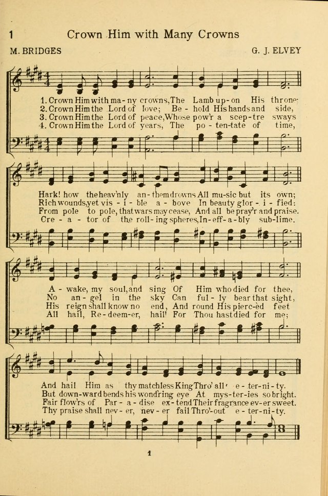 Songs of Service: for use in assemblies of young people and older boys and girls page 1