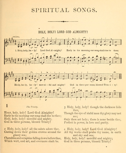 A Selection of Spiritual Songs: with music, for the Sunday-school page 1