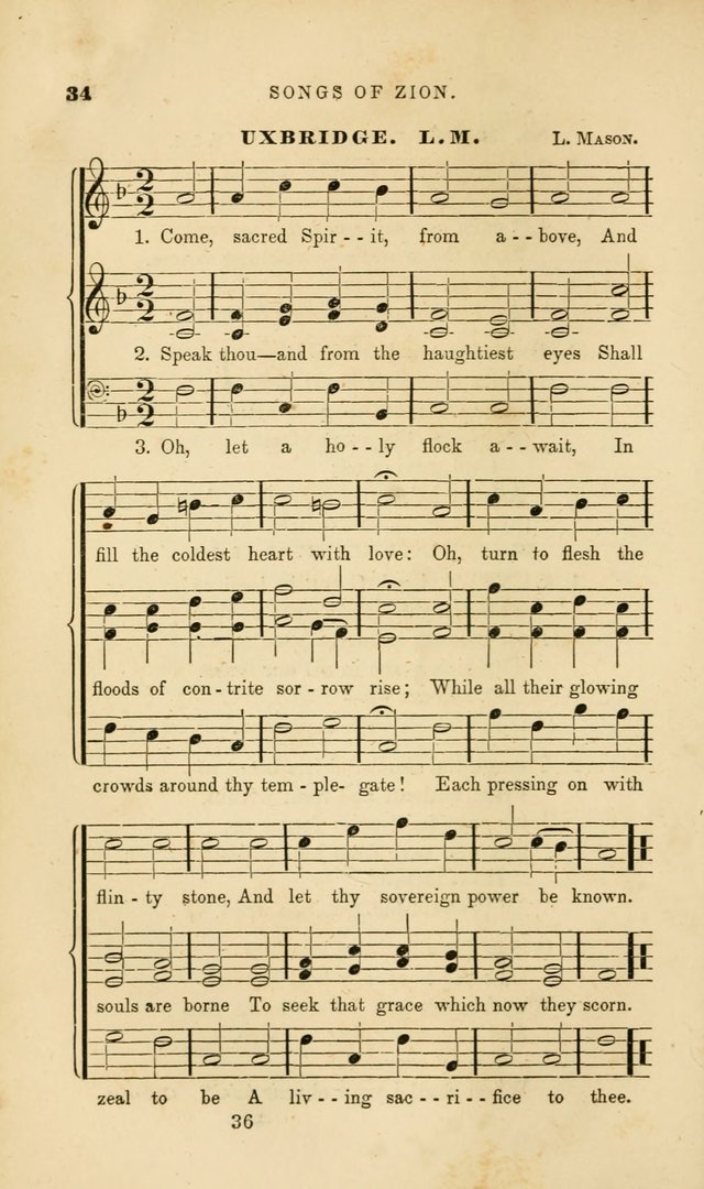 Songs of Zion: a manual of the best and most popular hymns and tunes, for social and private devotion page 43