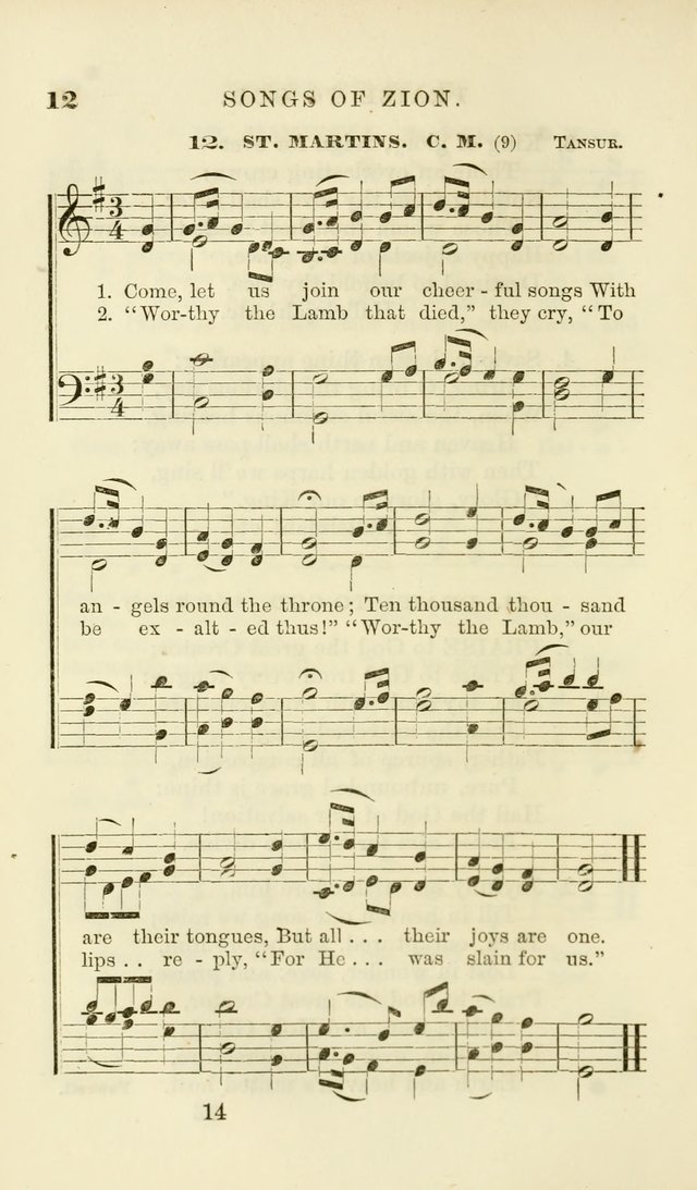 Songs of Zion Enlarged: a manual of the best and most popular hymns and tunes, for social and private devotion page 21