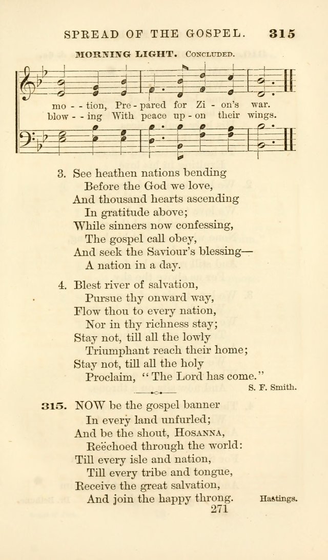 Songs of Zion Enlarged: a manual of the best and most popular hymns and tunes, for social and private devotion page 280