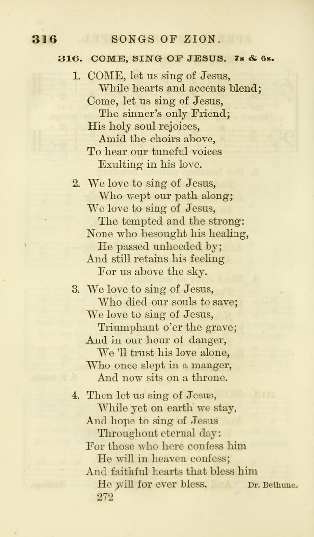Songs of Zion Enlarged: a manual of the best and most popular hymns and tunes, for social and private devotion page 281