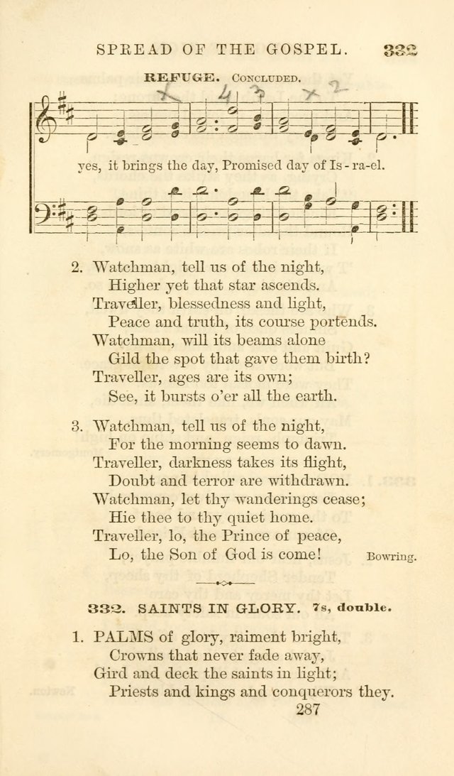 Songs of Zion Enlarged: a manual of the best and most popular hymns and tunes, for social and private devotion page 296