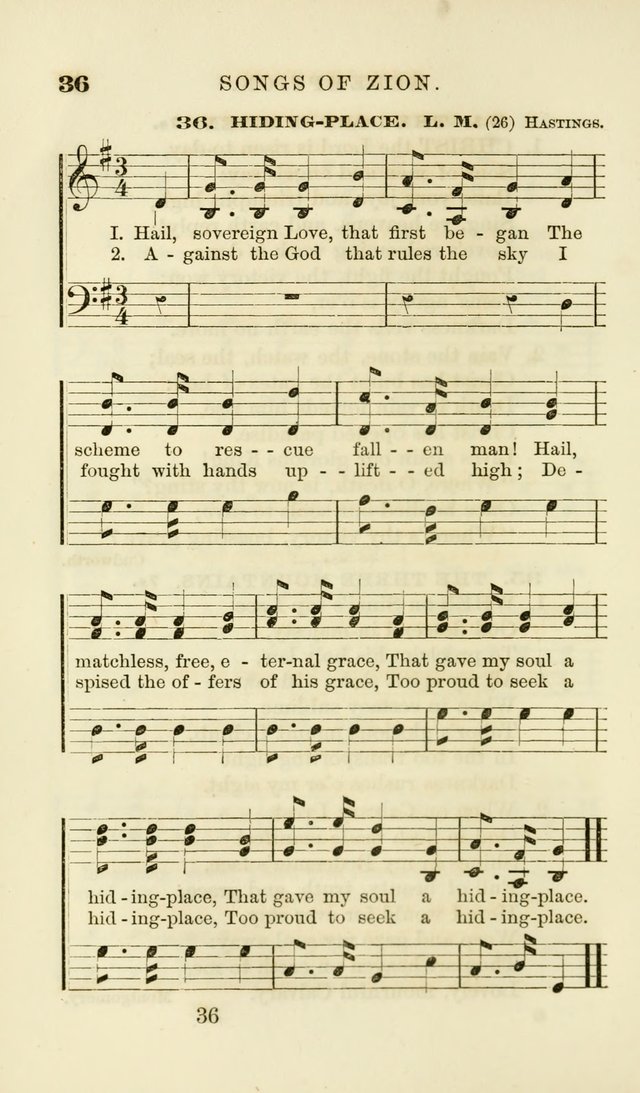 Songs of Zion Enlarged: a manual of the best and most popular hymns and tunes, for social and private devotion page 43