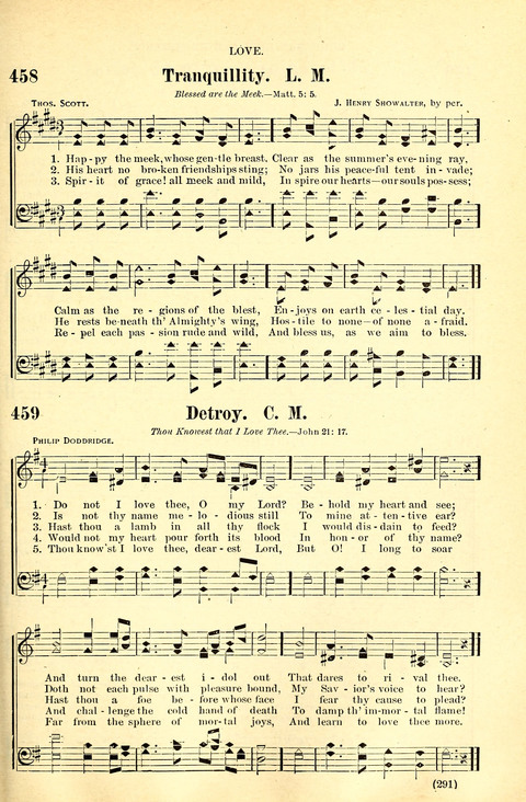 The Brethren Hymnal: A Collection of Psalms, Hymns and Spiritual Songs suited for Song Service in Christian Worship, for Church Service, Social Meetings and Sunday Schools page 289