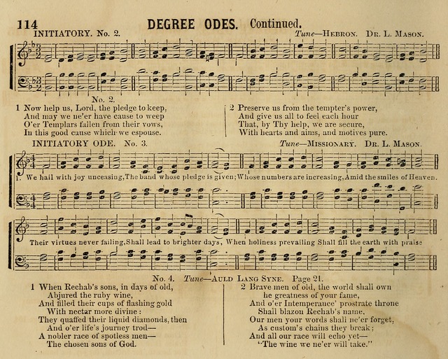 Temperance Chimes: comprising a great variety of new music, glees, songs, and hymns, designed for the use of temperance meeting and organizations, glee clubs, bands of hope, and the home circle page 114