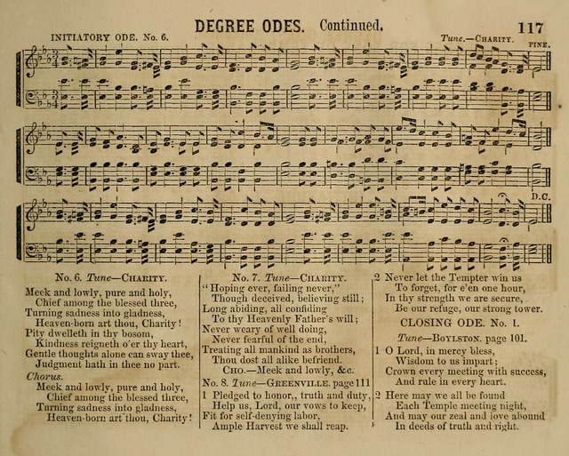 Temperance Chimes: comprising a great variety of new music, glees, songs, and hymns, designed for the use of temperance meeting and organizations, glee clubs, bands of hope, and the home circle page 117
