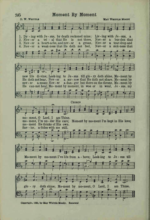 20th Century Gospel Songs: Youthspiration Packet Hymnal page 36