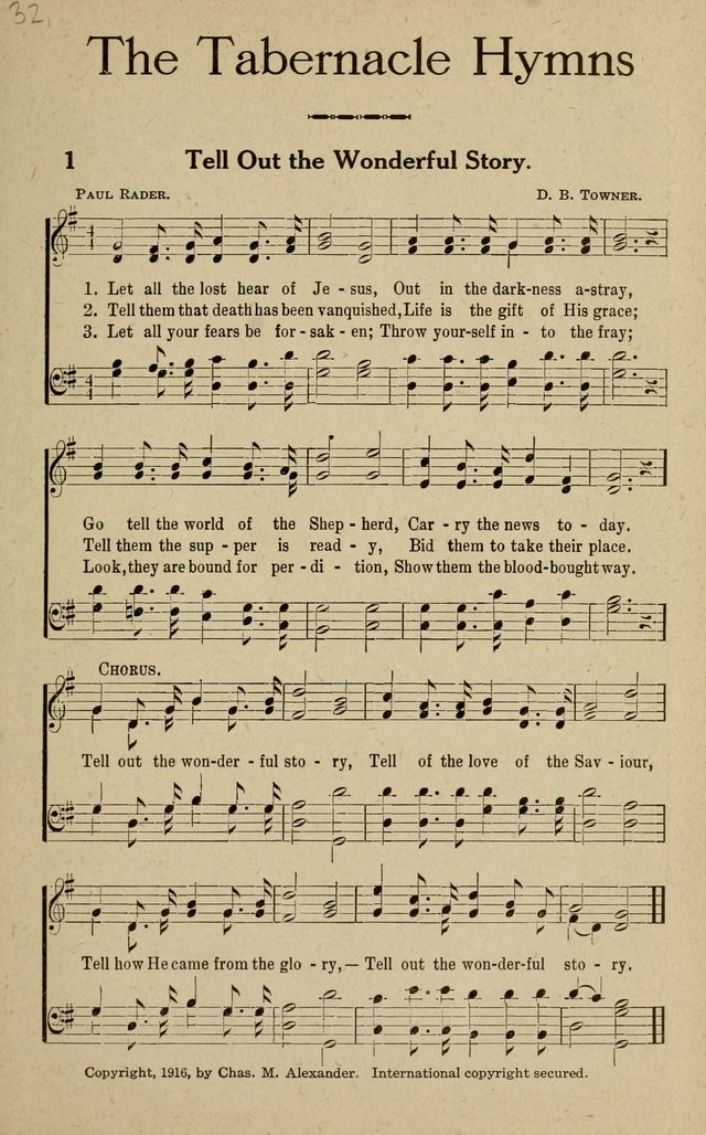 The Tabernacle Hymns page 1