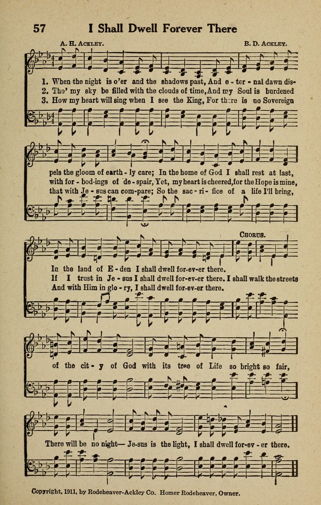 The Tabernacle Hymns page 57