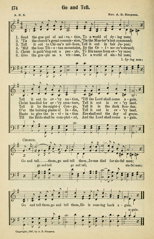 Tabernacle Hymns: No. 2 page 174