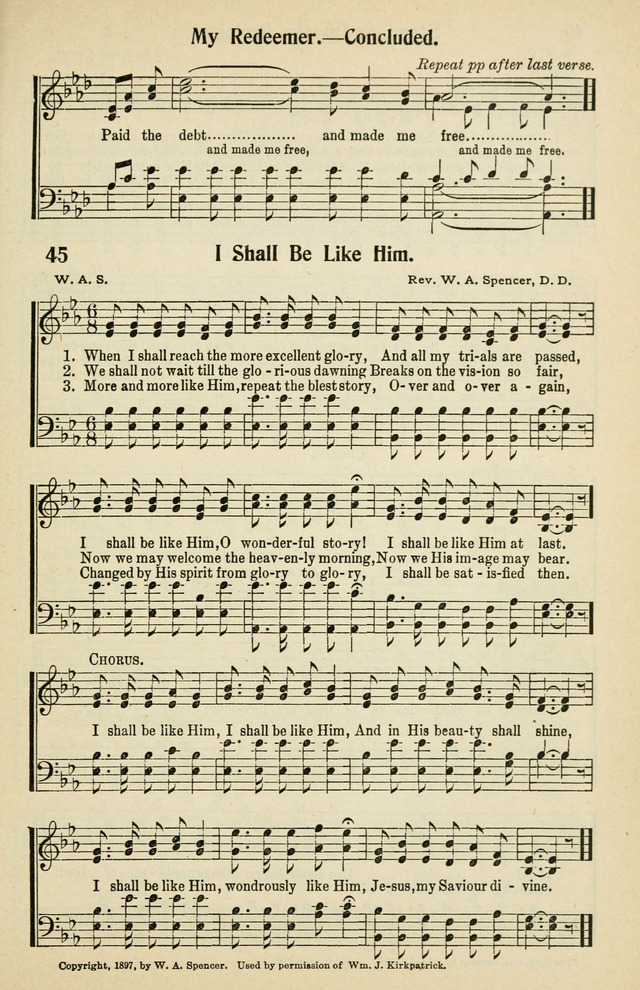 Tabernacle Hymns: No. 2 page 45