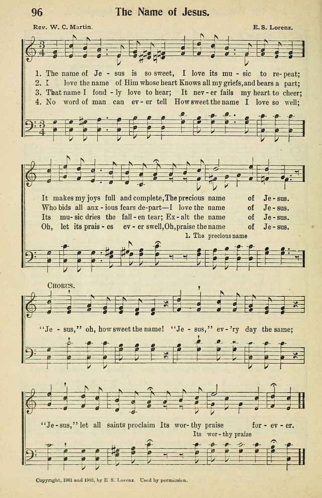 Tabernacle Hymns: No. 2 page 96