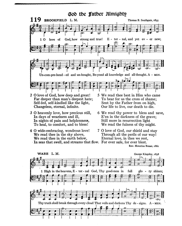 The Hymnal : published in 1895 and revised in 1911 by authority of the General Assembly of the Presbyterian Church in the United States of America : with the supplement of 1917 page 168