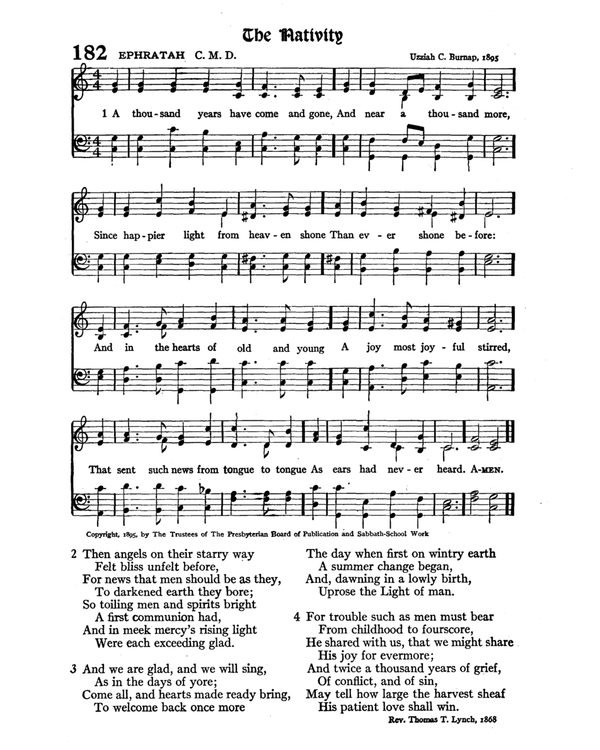 The Hymnal : published in 1895 and revised in 1911 by authority of the General Assembly of the Presbyterian Church in the United States of America : with the supplement of 1917 page 252