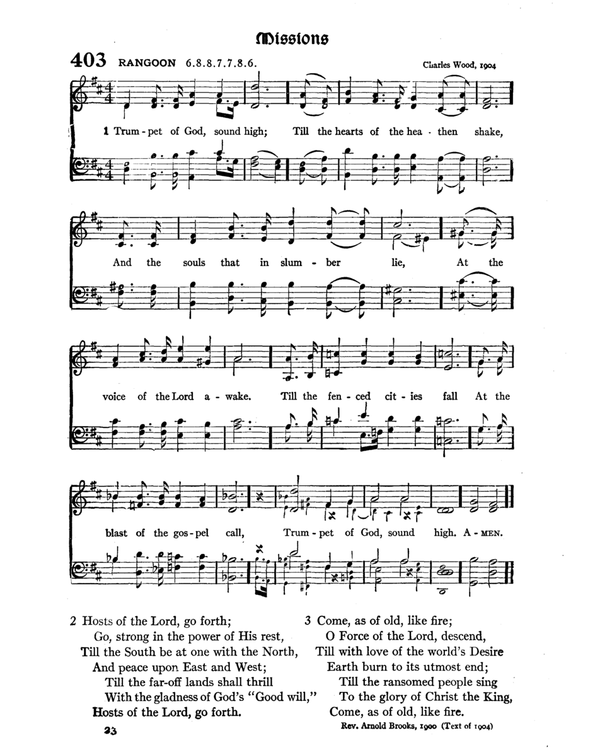 The Hymnal : published in 1895 and revised in 1911 by authority of the General Assembly of the Presbyterian Church in the United States of America : with the supplement of 1917 page 537