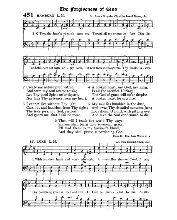 The Hymnal : published in 1895 and revised in 1911 by authority of the General Assembly of the Presbyterian Church in the United States of America : with the supplement of 1917 page 598