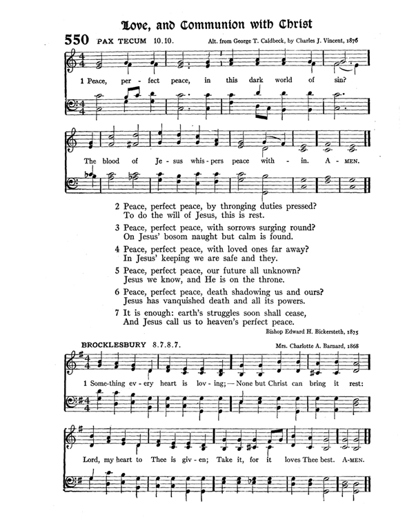 The Hymnal : published in 1895 and revised in 1911 by authority of the General Assembly of the Presbyterian Church in the United States of America : with the supplement of 1917 page 723
