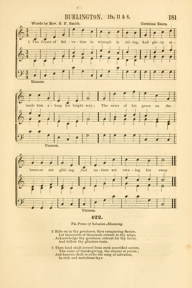 Temple Melodies: a collection of about two hundred popular tunes, adapted to nearly five hundred favorite hymns, selected with special reference to public, social, and private worship page 188