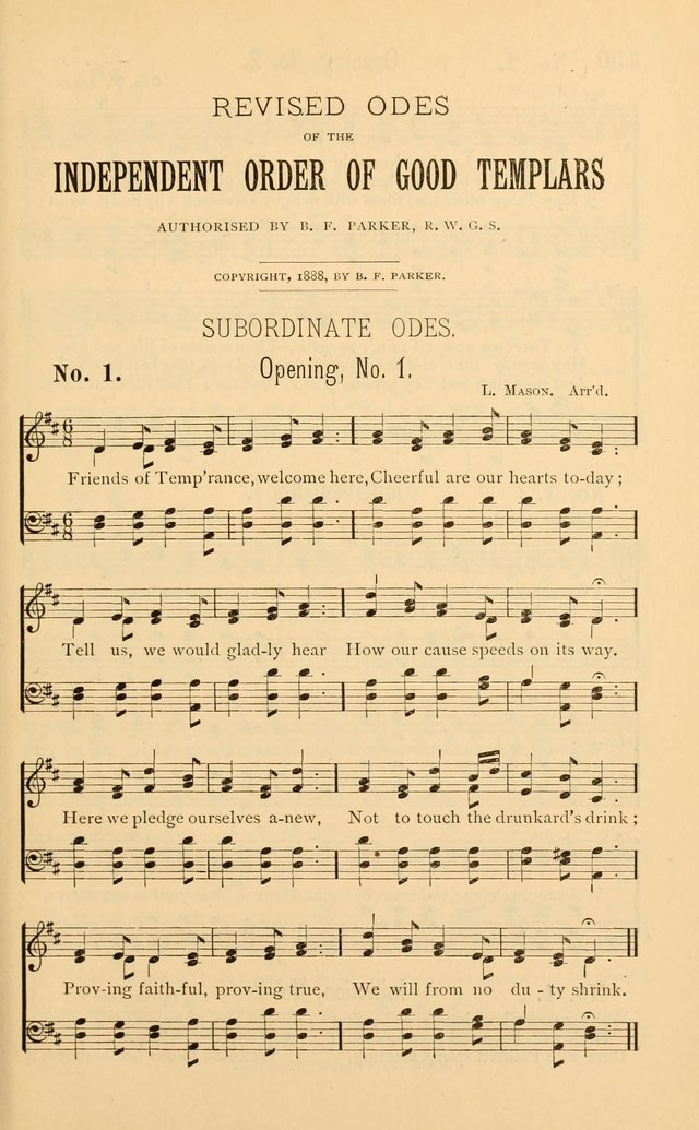 Temperance Rallying Songs: consisting of a large variety of solos, quartettes, and choruses, suited to every phase of the great temperance reformation page 149