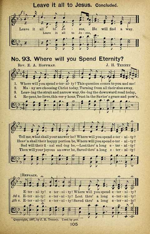 Triumphant Songs Nos. 3 and 4 Combined page 105