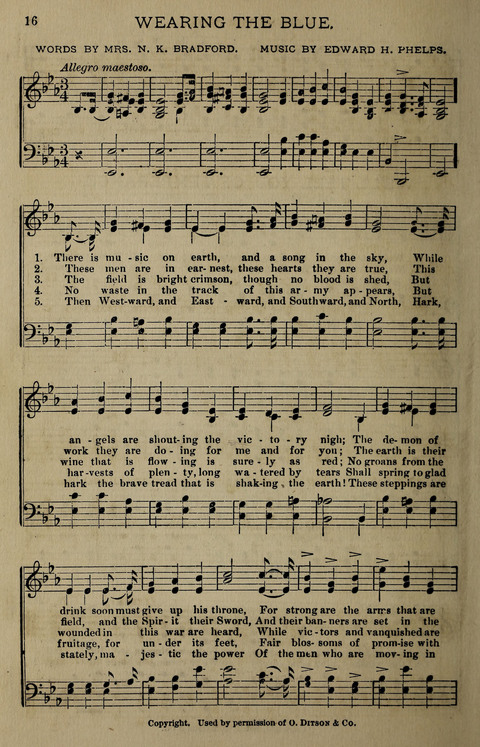 Temperance Song Herald: a collection of songs, choruses, hymns, and other pieces for the use of temperance meetings, lodges, and the home circle page 16