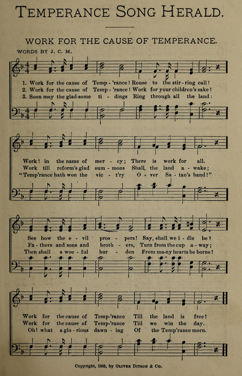 Temperance Song Herald: a collection of songs, choruses, hymns, and other pieces for the use of temperance meetings, lodges, and the home circle page 3
