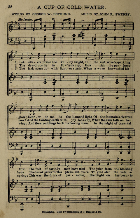 Temperance Song Herald: a collection of songs, choruses, hymns, and other pieces for the use of temperance meetings, lodges, and the home circle page 38