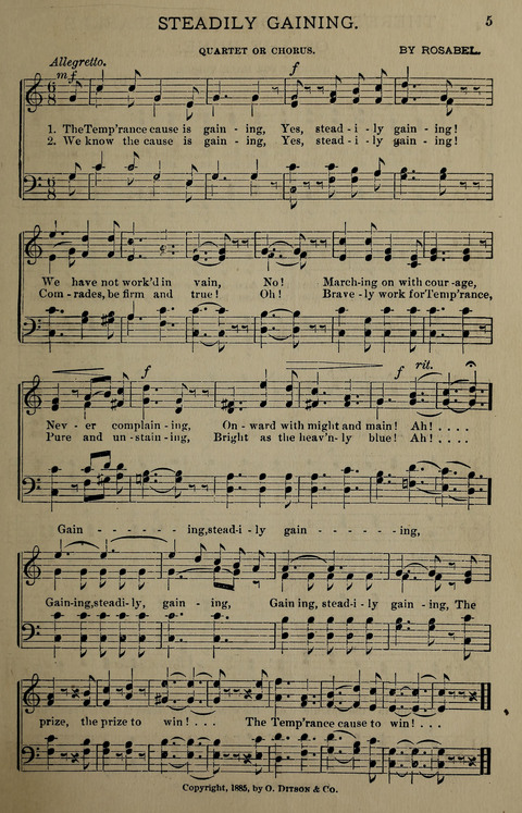 Temperance Song Herald: a collection of songs, choruses, hymns, and other pieces for the use of temperance meetings, lodges, and the home circle page 5