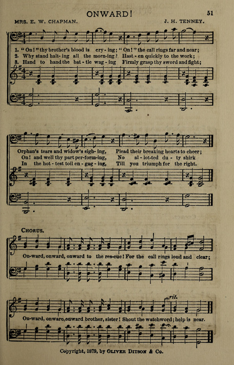 Temperance Song Herald: a collection of songs, choruses, hymns, and other pieces for the use of temperance meetings, lodges, and the home circle page 51