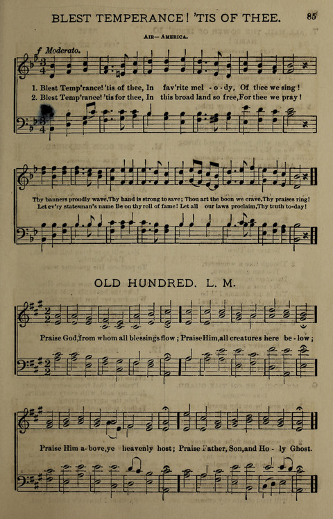 Temperance Song Herald: a collection of songs, choruses, hymns, and other pieces for the use of temperance meetings, lodges, and the home circle page 85