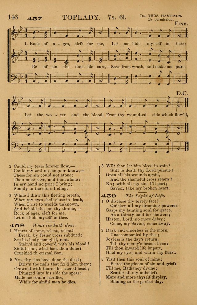 The Tribute of Praise: a collection of hymns and tunes for public and social worship, and for use in the family circle page 146