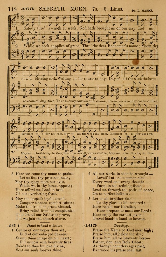 The Tribute of Praise: a collection of hymns and tunes for public and social worship, and for use in the family circle page 148