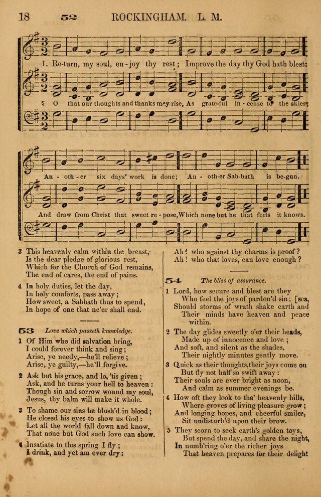 The Tribute of Praise: a collection of hymns and tunes for public and social worship, and for use in the family circle page 18