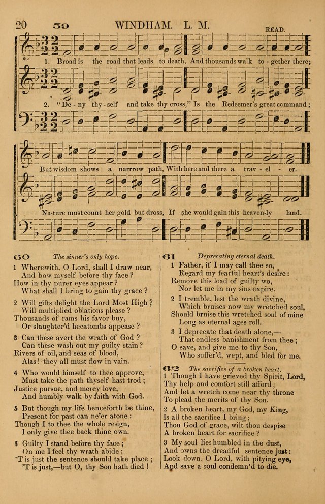 The Tribute of Praise: a collection of hymns and tunes for public and social worship, and for use in the family circle page 20