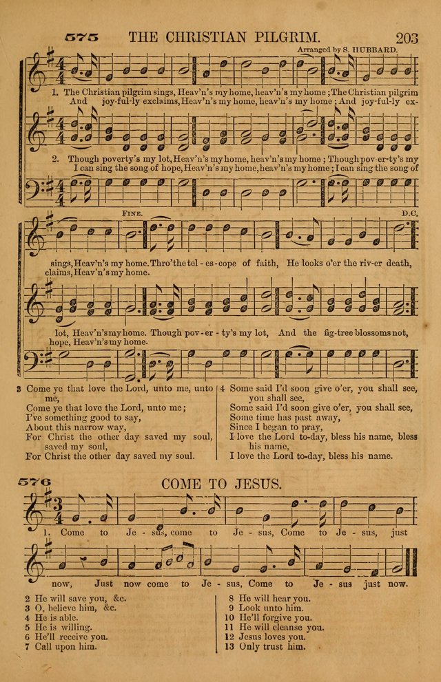 The Tribute of Praise: a collection of hymns and tunes for public and social worship, and for use in the family circle page 203