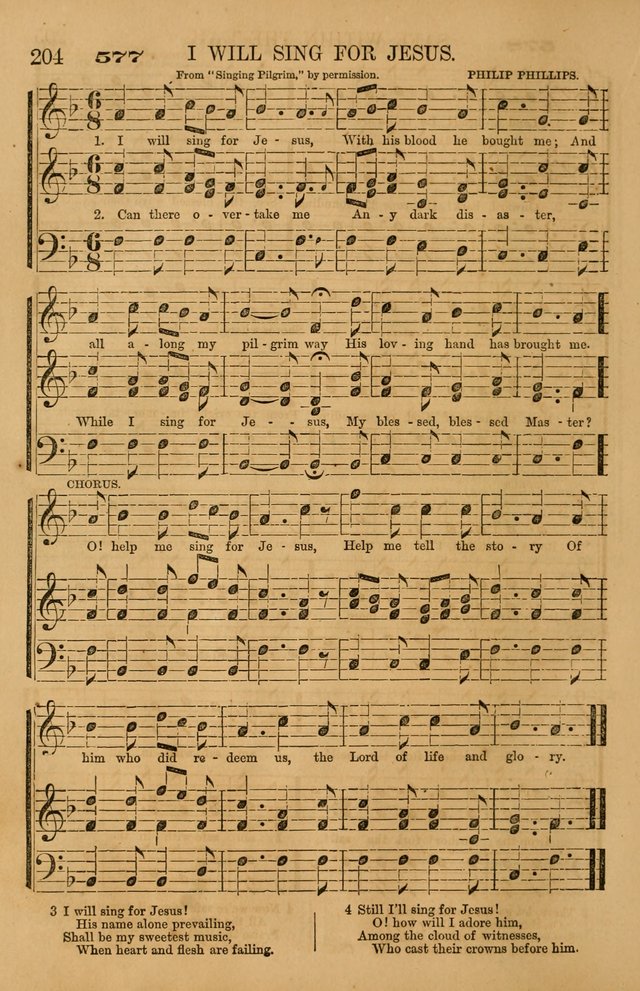 The Tribute of Praise: a collection of hymns and tunes for public and social worship, and for use in the family circle page 204