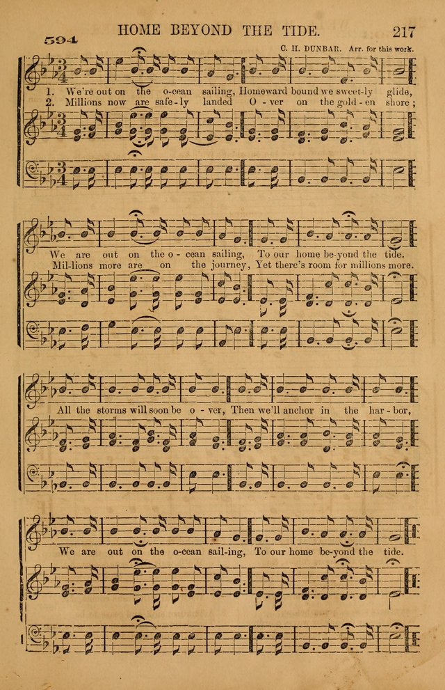 The Tribute of Praise: a collection of hymns and tunes for public and social worship, and for use in the family circle page 217