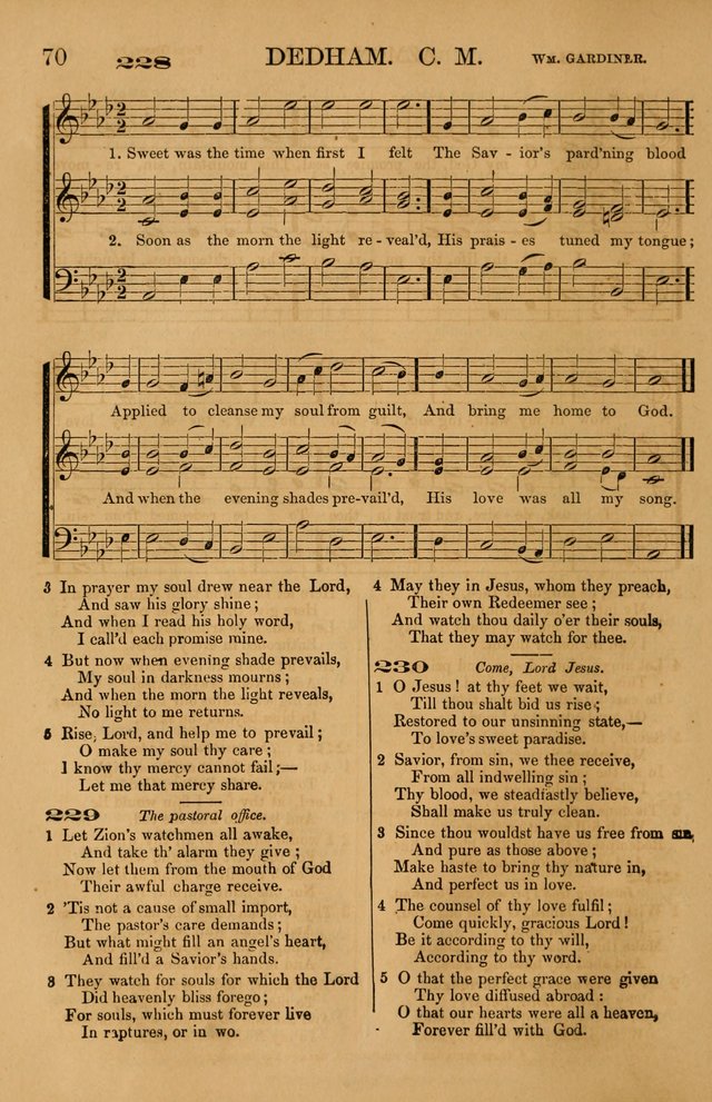 The Tribute of Praise: a collection of hymns and tunes for public and social worship, and for use in the family circle page 70