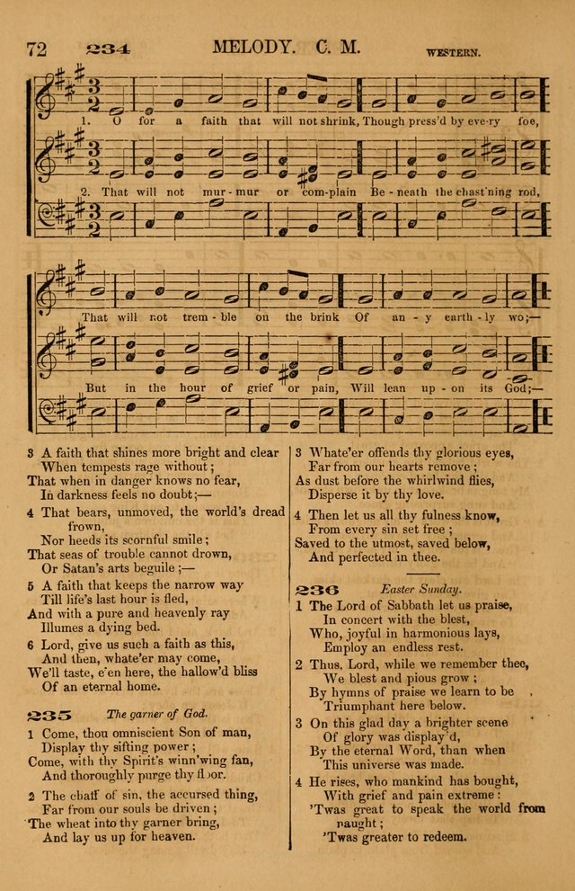 The Tribute of Praise: a collection of hymns and tunes for public and social worship, and for use in the family circle page 72