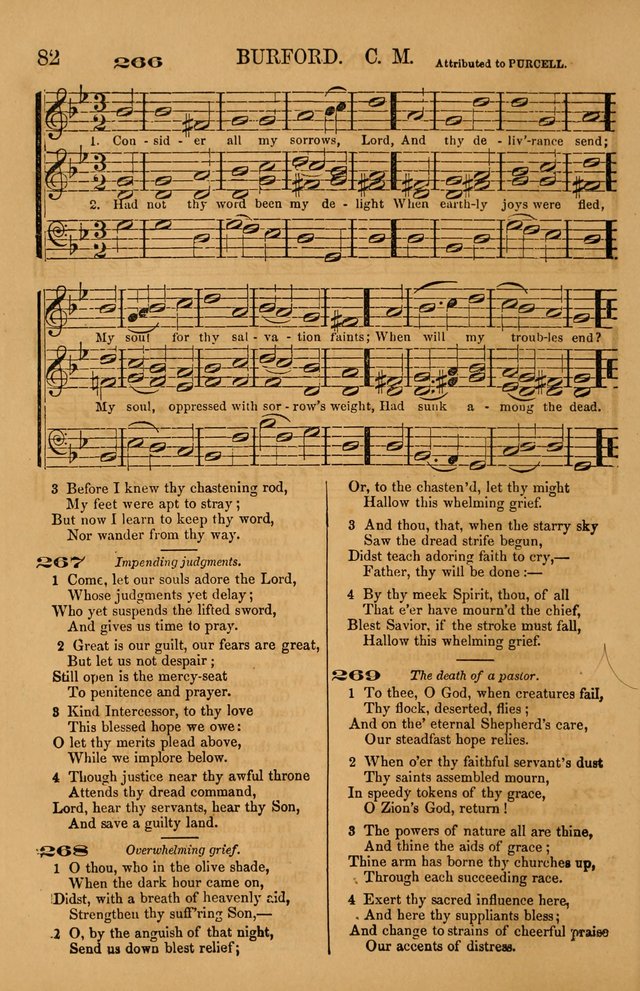The Tribute of Praise: a collection of hymns and tunes for public and social worship, and for use in the family circle page 82