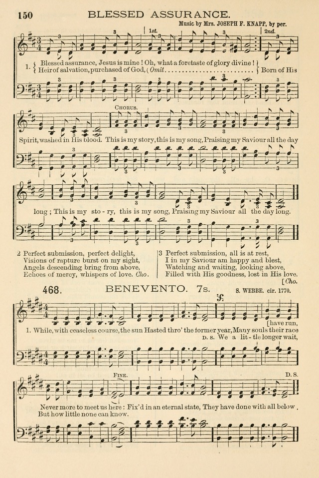 The Tribute of Praise: a collection of hymns and tunes for public and social worship, and for the use in the family circle and Sabbath school page 150