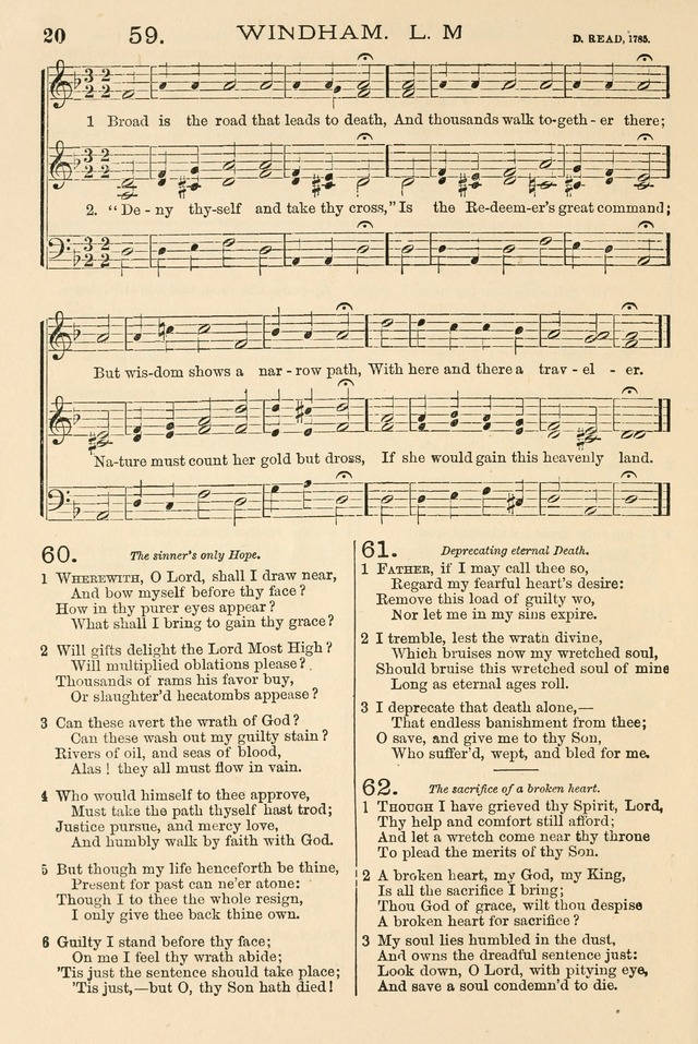The Tribute of Praise: a collection of hymns and tunes for public and social worship, and for the use in the family circle and Sabbath school page 20
