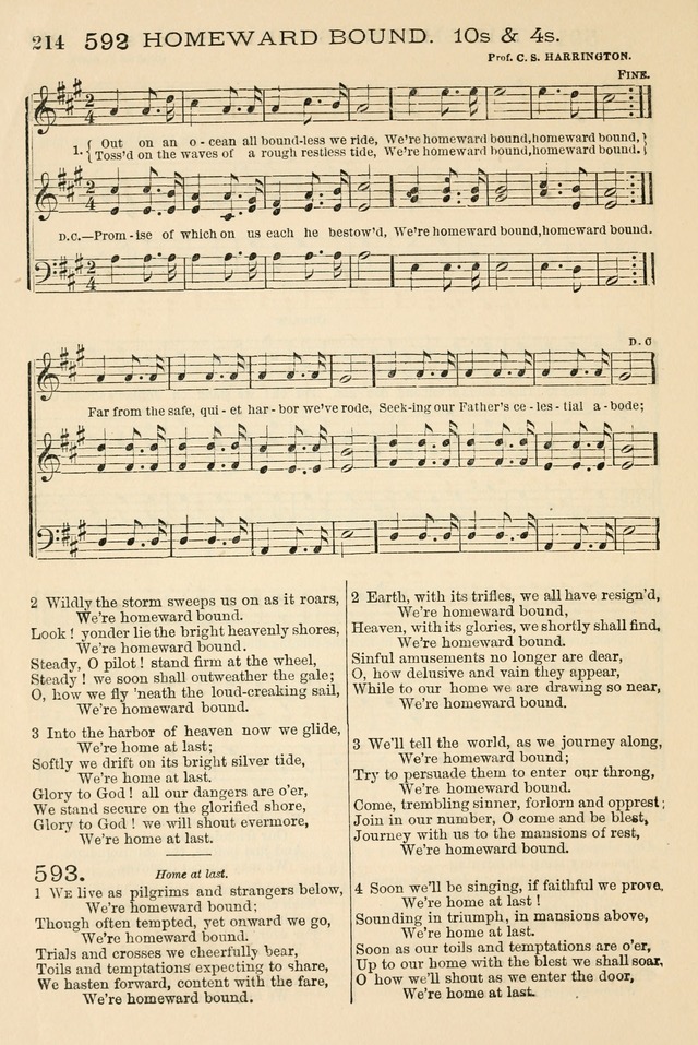 The Tribute of Praise: a collection of hymns and tunes for public and social worship, and for the use in the family circle and Sabbath school page 214