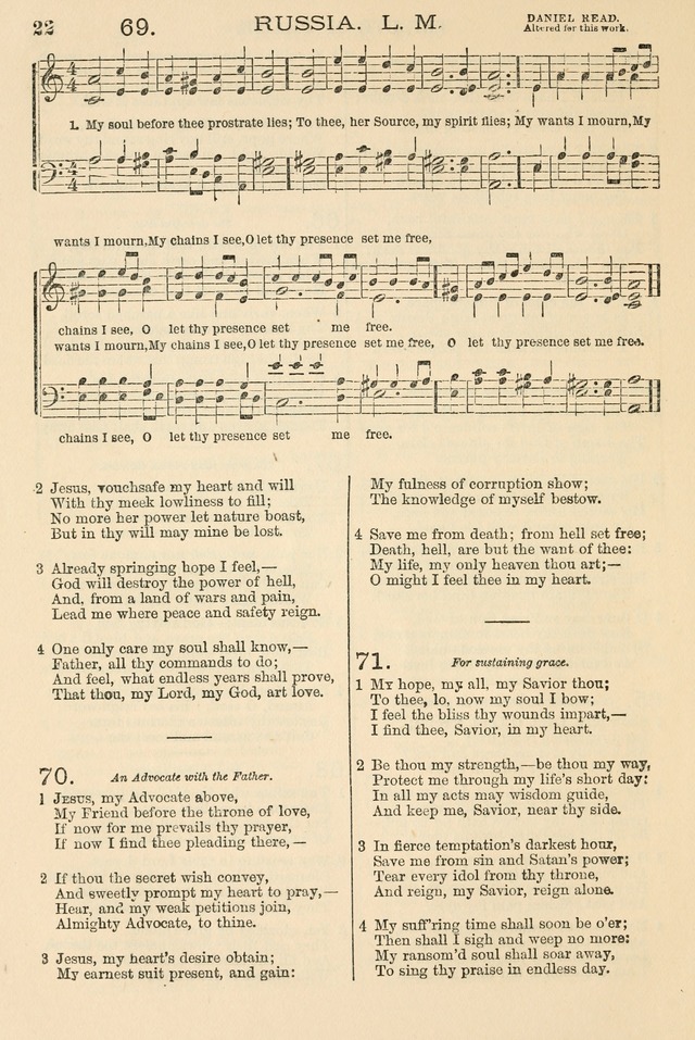 The Tribute of Praise: a collection of hymns and tunes for public and social worship, and for the use in the family circle and Sabbath school page 22