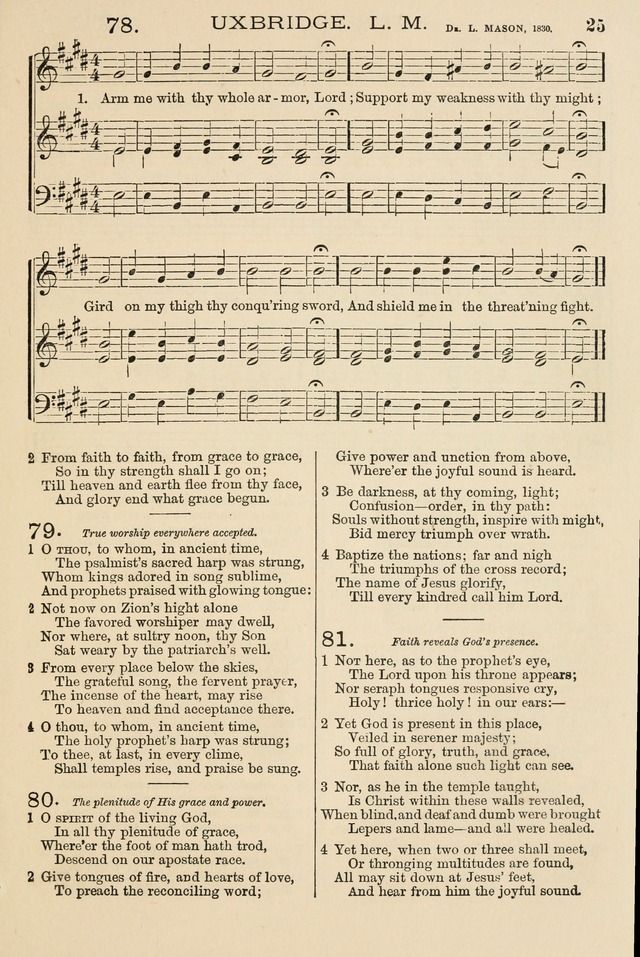 The Tribute of Praise: a collection of hymns and tunes for public and social worship, and for the use in the family circle and Sabbath school page 25