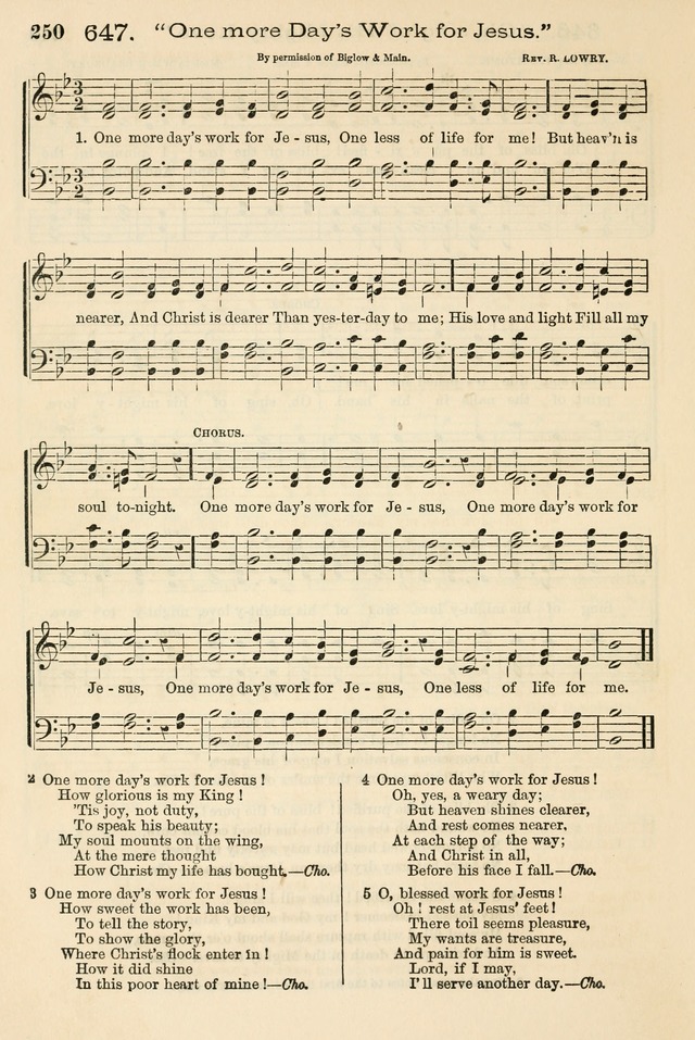 The Tribute of Praise: a collection of hymns and tunes for public and social worship, and for the use in the family circle and Sabbath school page 250