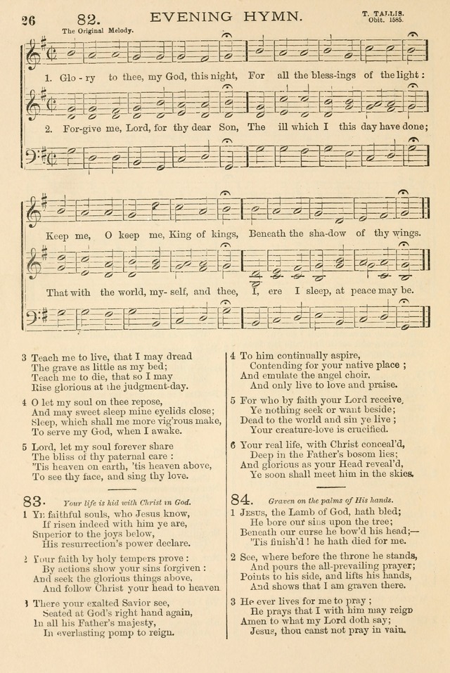 The Tribute of Praise: a collection of hymns and tunes for public and social worship, and for the use in the family circle and Sabbath school page 26