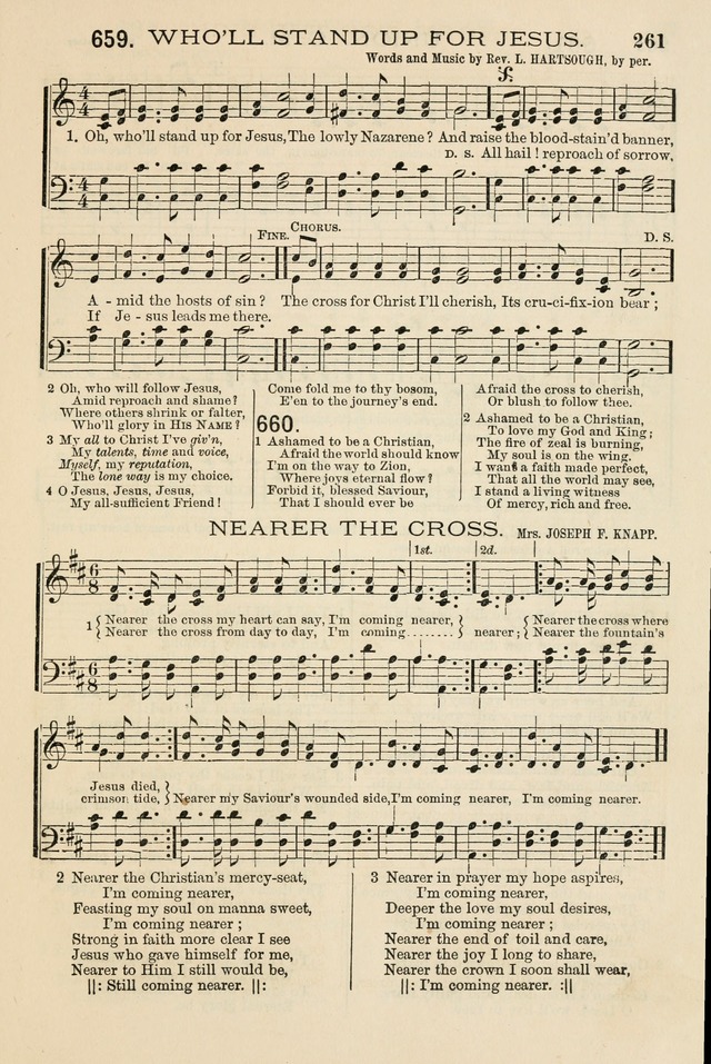 The Tribute of Praise: a collection of hymns and tunes for public and social worship, and for the use in the family circle and Sabbath school page 261
